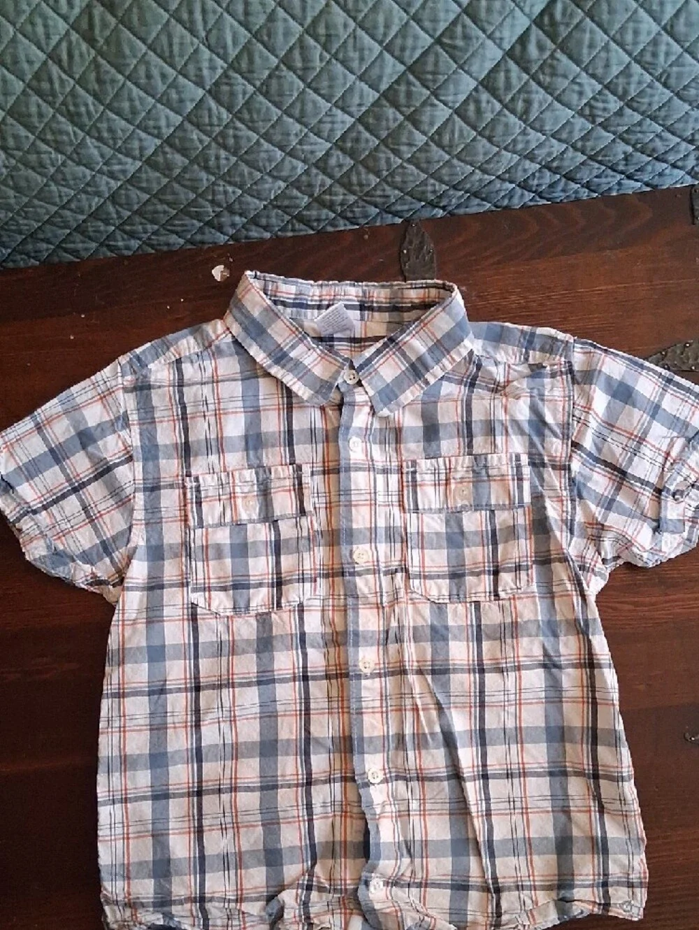 Light Wash Sonoma Jeans and Gymboree Button-Front Plaid Shirt SET